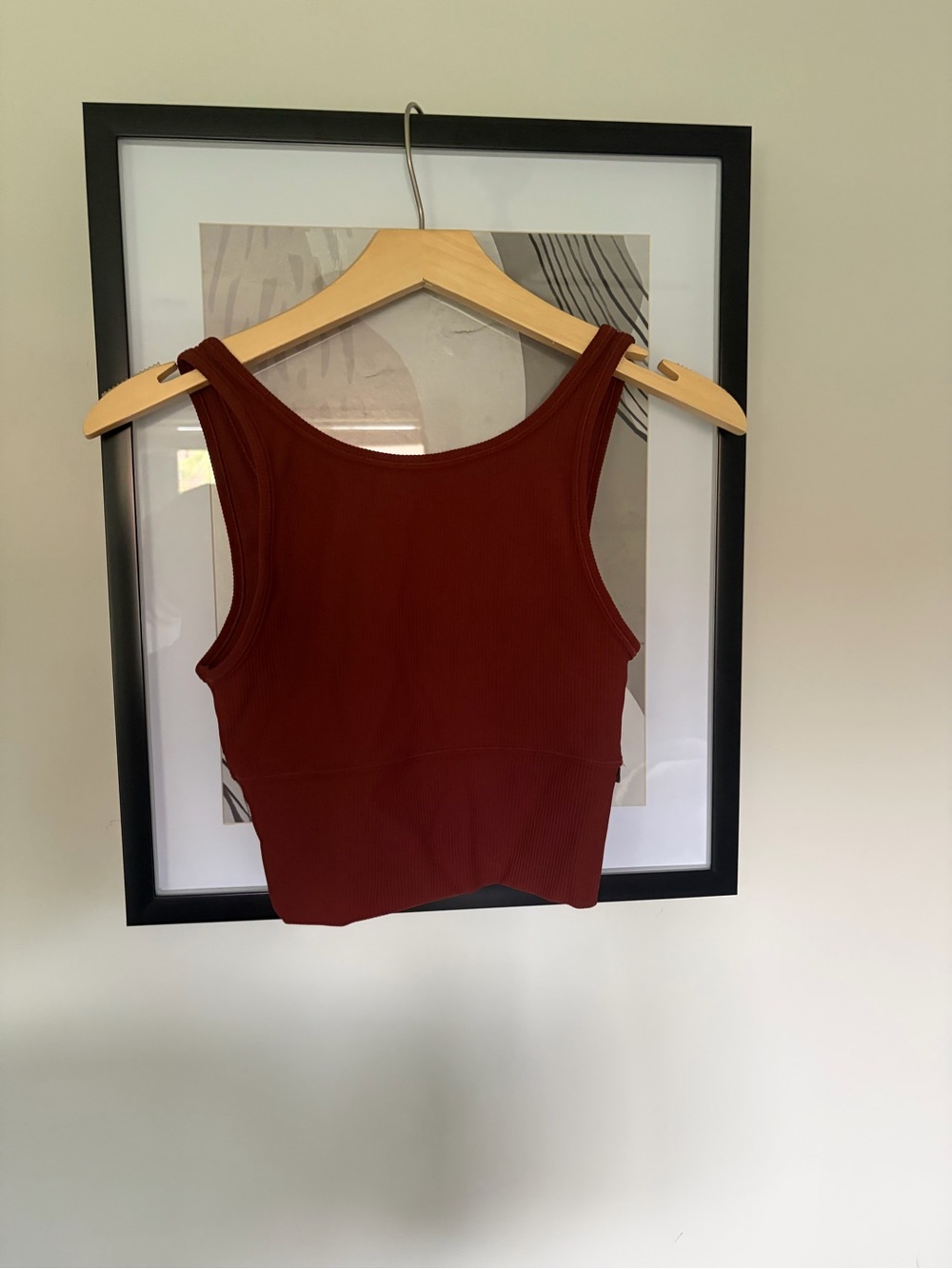 lululemon athletica Ribbed Crop Tank - Deep Burgundy